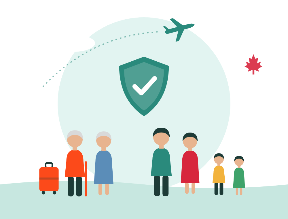Family protected by Super Visa insurance